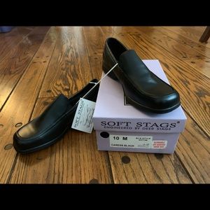 Soft Stags Black Clogs NWT